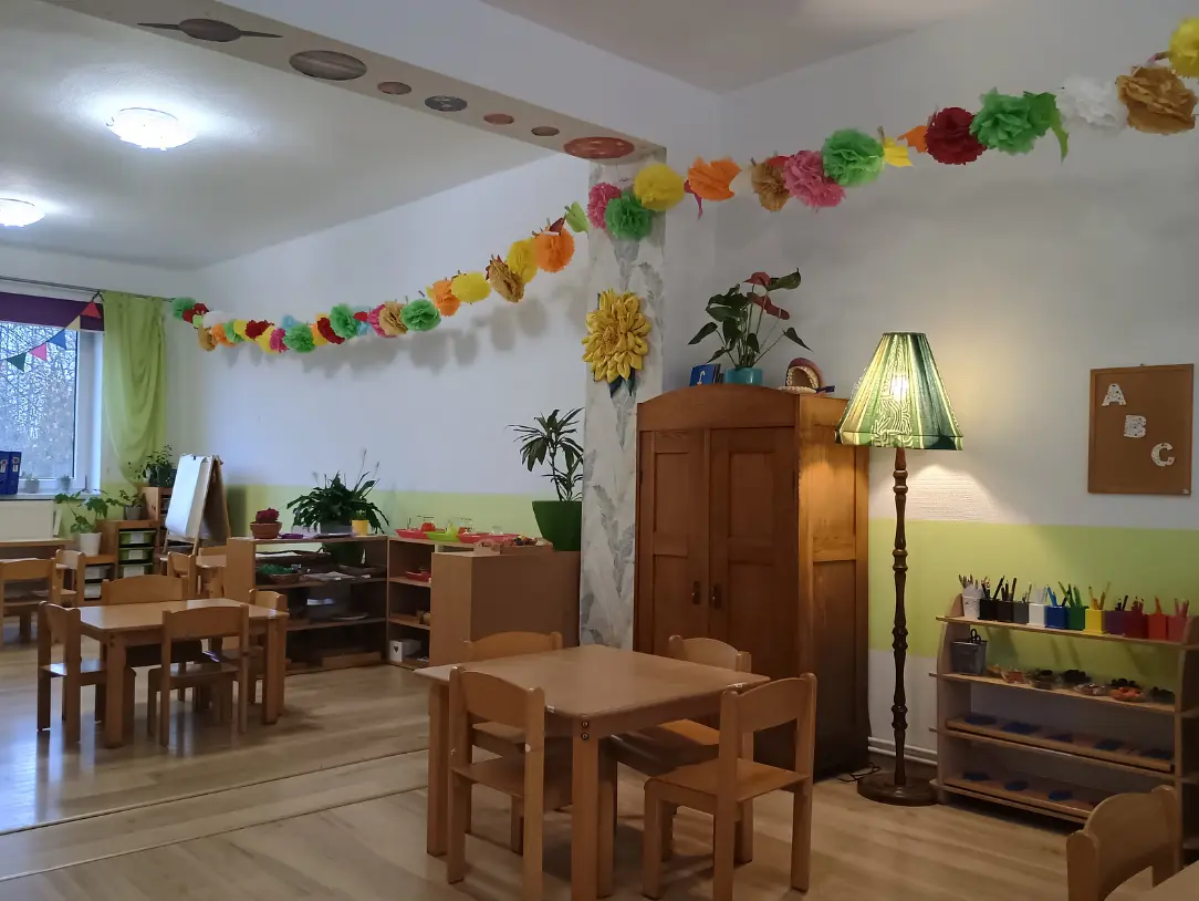 Sala w przedszkolu Montessori