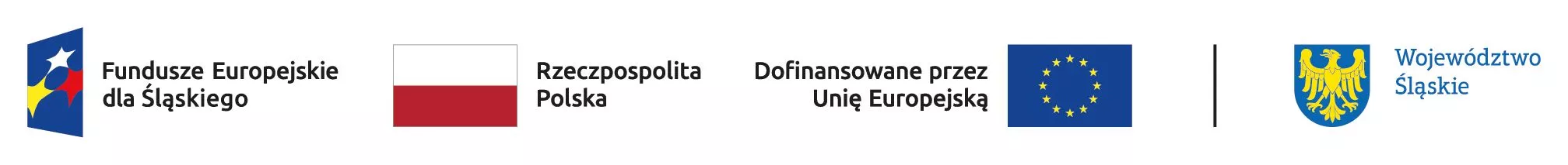Logotypy: Fundusze Europejskie, Rzeczpospolita Polska, Województwo Śląskie, Unia Europejska