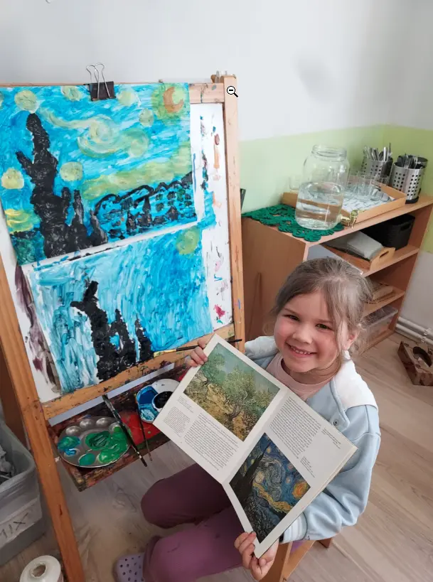 Działania artystyczne w przedszkolu Montessori